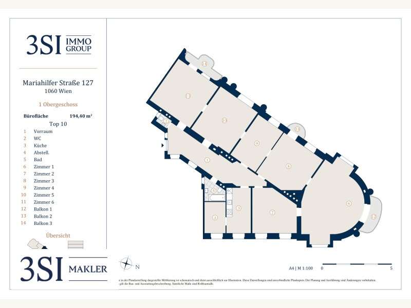 Büro/Praxis Wien - Bild 9 von 9 Büro/Praxis in 1060 - 9